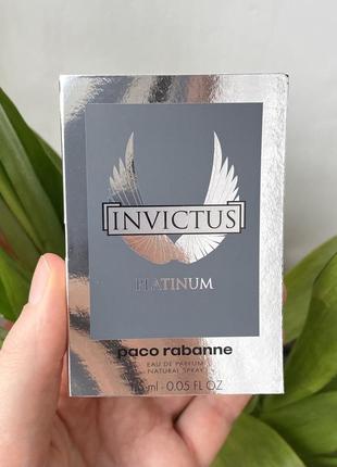 Paco rabanne invictus platinum парфюмированная вода1 фото