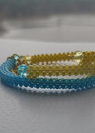 Браслет жовто-блакитний.