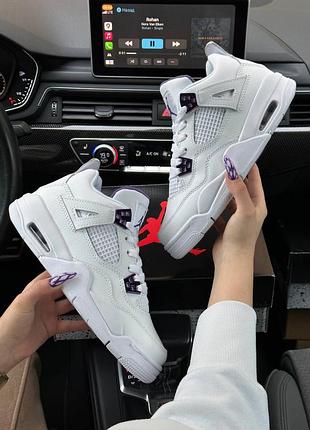 🔥женские кроссовки air jordan 4 metallic purple