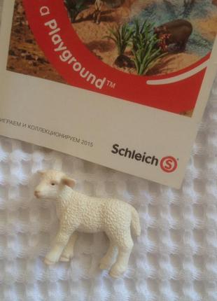 Іграшка фігурка ягняти   фірми schleich1 фото