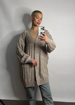 Кардиган памела, кардиган oversize,  трикотажний кардиган, в'язаний кардиган8 фото