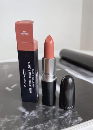 Матова помада mac cosmetics matte lipstick honeylove. нова.оригінал📦є відправка новою поштою1 фото