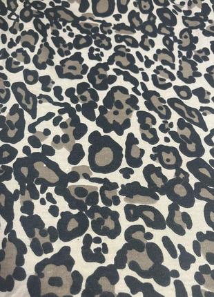 Леопардовая юбка трикотажная2 фото