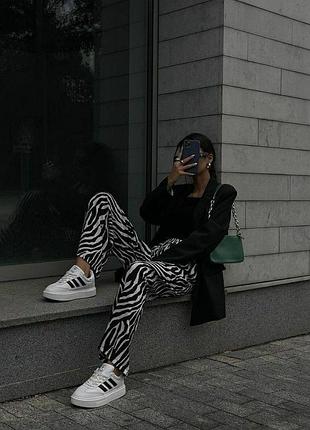 Брюки принт зебра6 фото