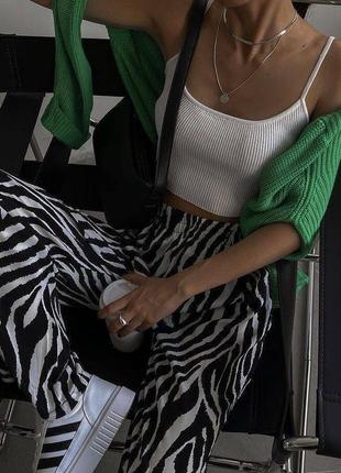 Брюки принт зебра5 фото