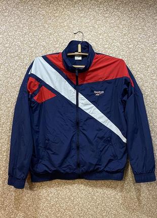 Куртка ветровка reebok archive vector tracktop bk5092 оригинал мужская синяя размер l