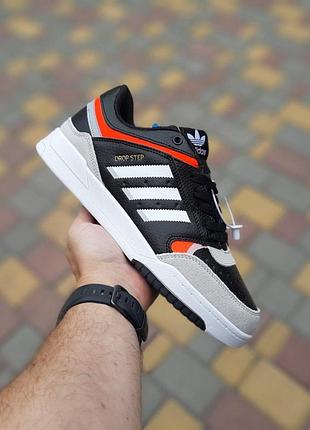 Adidas drop step чорні з білим