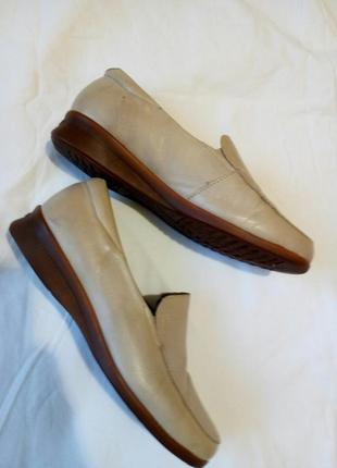 Бежевые песочные коричневые светлые кожаные испанские лоферы туфли мокасины pitillos9 фото