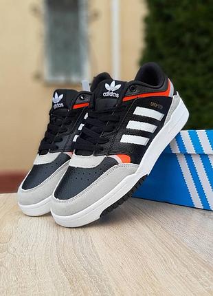 Adidas drop step чёрные с белым