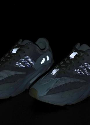 Кросівки adidas yeezy boost 700 blue reflective (адидас ізі буст блакитні рефлективні жіночі)7 фото