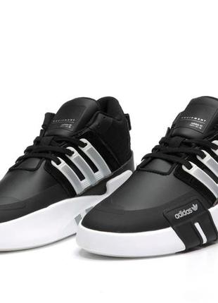 Чоловічі кросівки adidas eqt equipment termo black white (адідас ект чорно-білі )2 фото