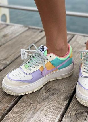 Жіночі кросівки nike air force 1 shadow pastel (низькі найк аїр форс пастельні)2 фото