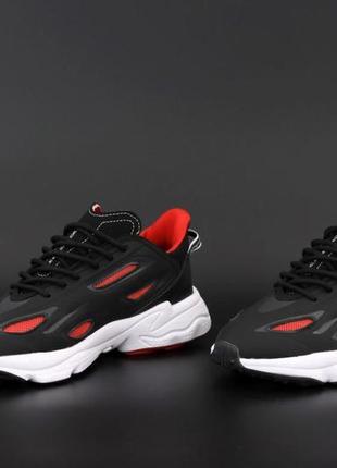 Мужские кроссовки adidas ozweego celox black red (кроссовки адидас озвиго целокс черно-красного цвета)4 фото