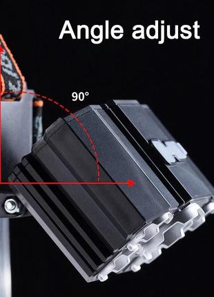 Налобний перезаряджуваний ліхтар 5 led f-t213 фото