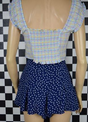 Шорты синие в горошек летние шортики в горох