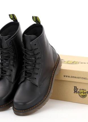 Мужские ботинки dr. martens 1460 black (черные демисезонные ботинки доктор мартинс 1460 черного цвета)