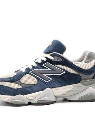 Кросівки new balance 9060 blue grey (кросівки нью беленс 9060 синього кольору легкі  чоловічі )8 фото