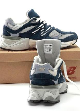 Кросівки new balance 9060 blue grey (кросівки нью беленс 9060 синього кольору легкі  чоловічі )9 фото