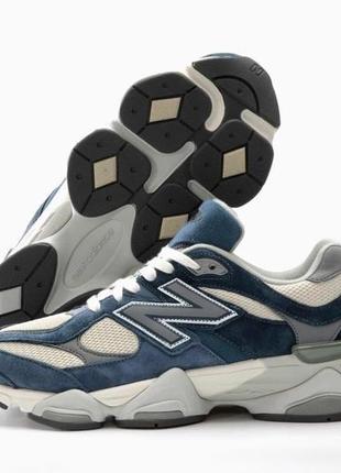 Кросівки new balance 9060 blue grey (кросівки нью беленс 9060 синього кольору легкі  чоловічі )2 фото