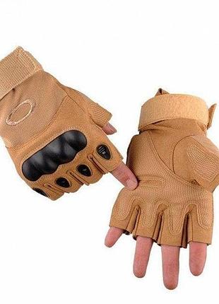 Якісні тактичні штурмові рукавиці без пальців із кастетом туреччина для зсу літні, sln917