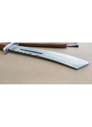Большой прочный охотничий нож тесак на 40 см с деревяной ручкой в12, туристический мачете, sl10