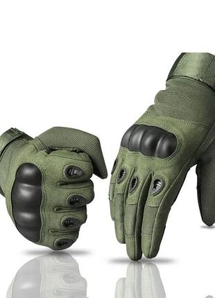 Тактичні повнопалі рукавички (велорукавиці, моторукавиці) eagle tactical et-12 green розмір xl, sl, рукавички oakley, тактичні 5
