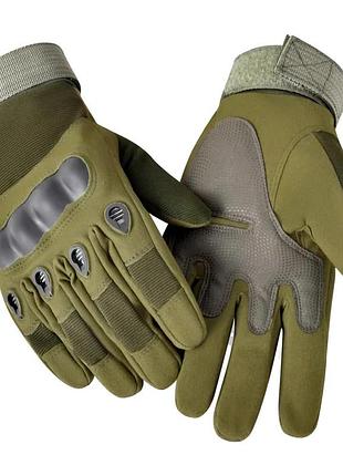 Тактические полнопалые перчатки (велоперчатки, мотоперчатки) eagle tactical et-12 green размер xl, sl, oakley,