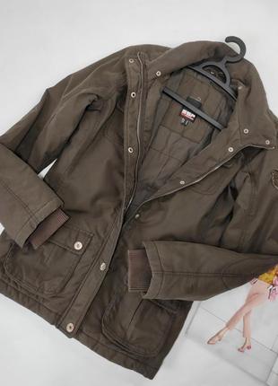 Куртка женская коричневая прямого кроя демисезонная от бренда esprit sports s4 фото