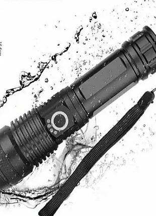 Прочный ручной светодиодный фонарь с usb зарядкой, тактический аккумуляторный фонарик x71 на ремешке, sl21
