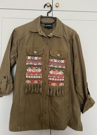 Куртка, рубашка, джинсовка stradivarius, размер м1 фото