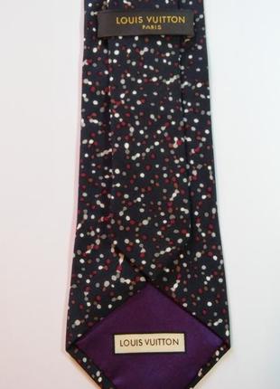 Оригинальный галстук и нагрудный платок  бренда louis vuitton 2 шт