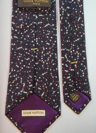Оригинальный галстук и нагрудный платок  бренда louis vuitton 2 шт3 фото