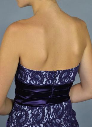 Эффектное короткое платье с декором на груди. размер xs.4 фото