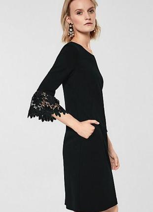 Лаконичное статусное черное платье s oliver1 фото