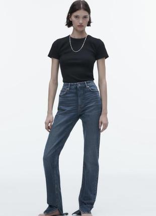 Джинсы с разрезами zara