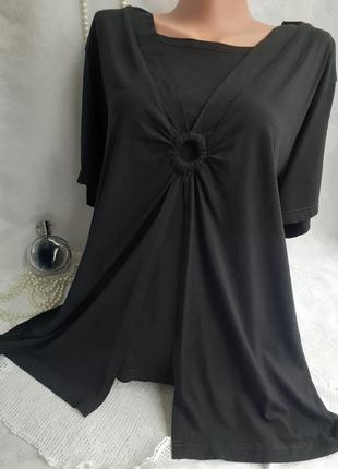 Футболка блуза трикотаж вискоза на запах с двойным передом пчела