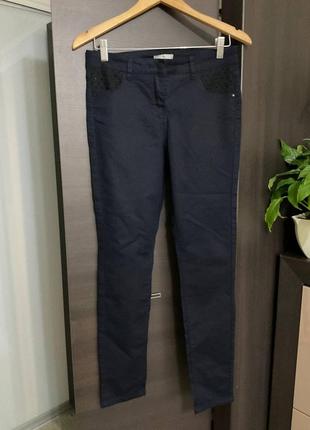 Темно-синие стрейчевые джинсы u9 12