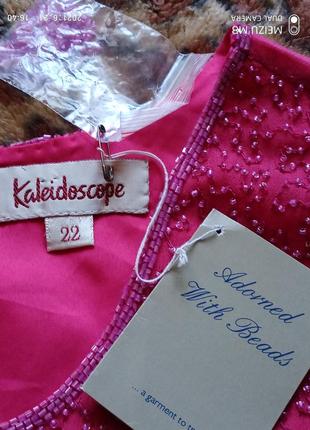 (420) красивая расшитая бисером  вискозная  майка/ блуза kaleidoscope/размер 229 фото