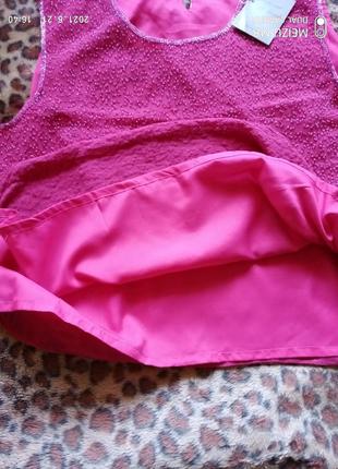 (420) красивая расшитая бисером  вискозная  майка/ блуза kaleidoscope/размер 226 фото