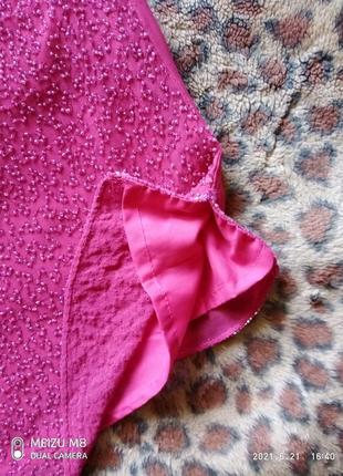 (420) красивая расшитая бисером  вискозная  майка/ блуза kaleidoscope/размер 227 фото