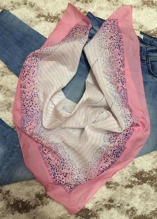 Яркий фирменный шарф-платок accessorize,красивый розовый шарфик в подарок