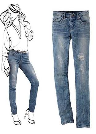 Эффектные джинсы моделирующие фигуру tchibo германия, размер 38 евро, наш 44