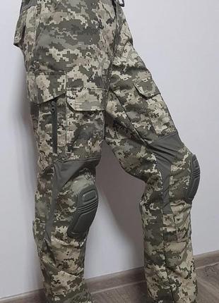 Штаны военные с наколенником пиксель4 фото
