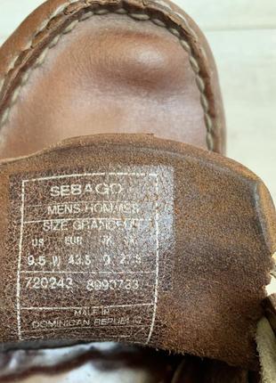 Кожаные мокасины лоферы 9