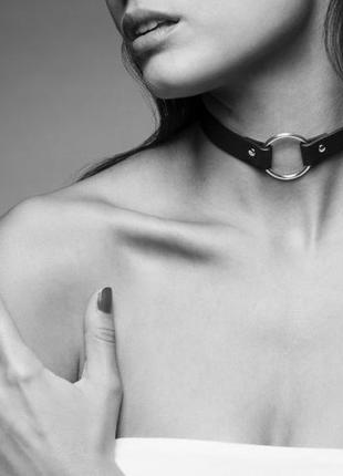 Чокер из экокожи bijoux indiscrets maze – single choker1 фото