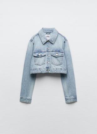 Джинсова куртка джинсовка жакет піджак денім zara оригінал