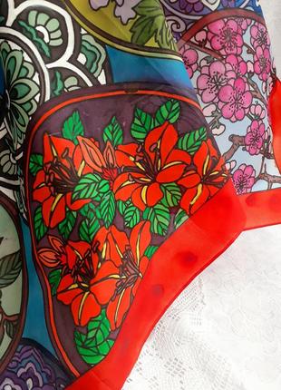 100% шелк!⚘весенний сад авторская ручная роспись батик ideen
silk винтаж платок каре большой роуль цветы6 фото