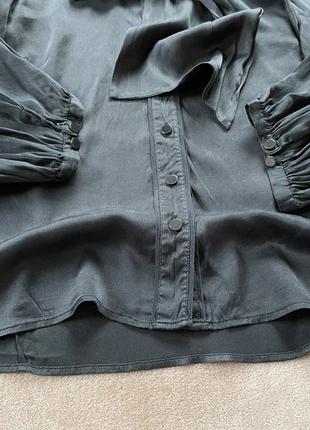 Женская стильная шелковая блуза блузка с шарфом ted baker2 фото