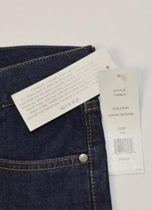 Брендовые женские темно-синие коттоновые капри fcuk jeans denim тунис этикетка2 фото