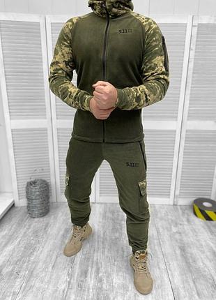 Флісовий костюм олива піксель 5.11
